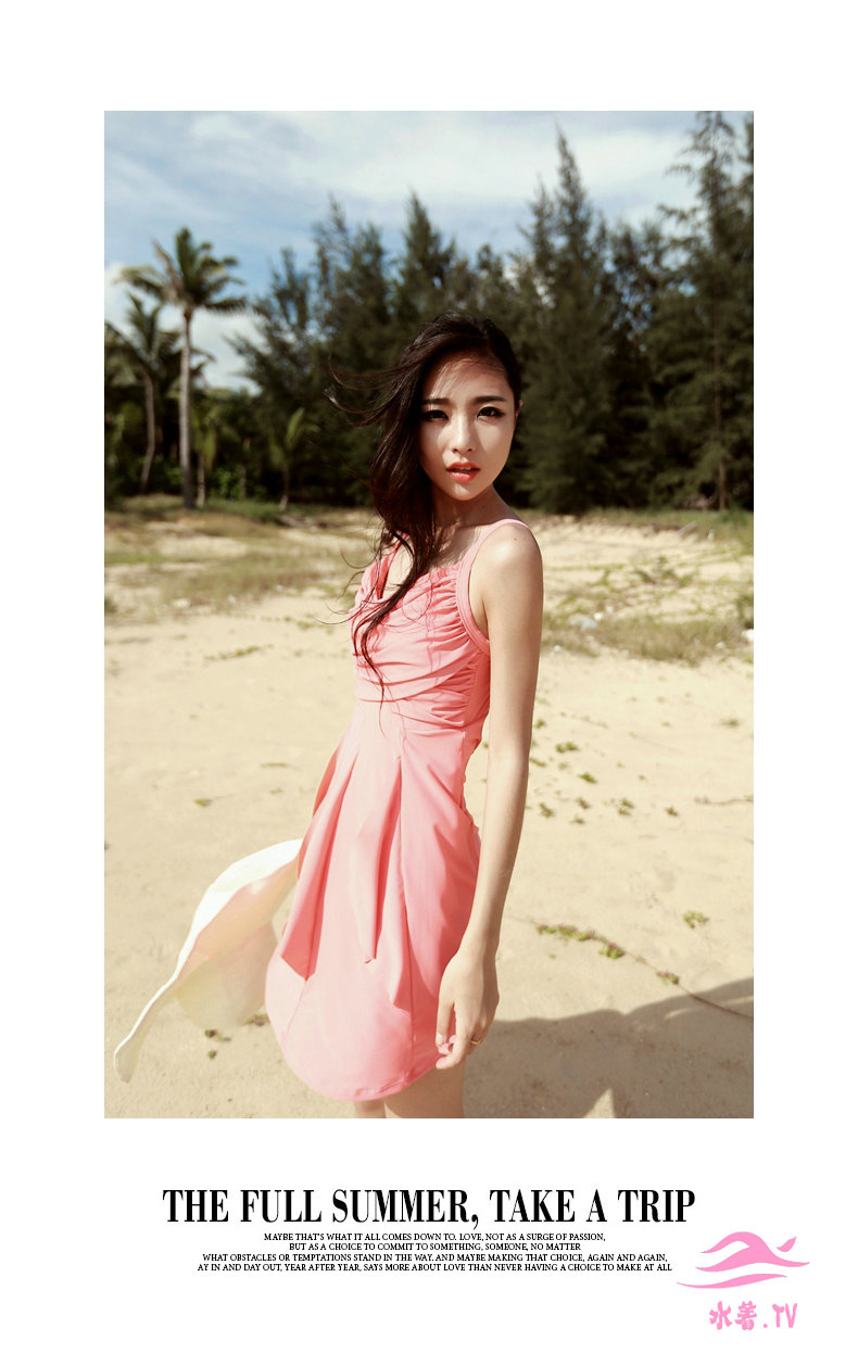 2014新品優雅純粋な色波の裾の个性ワンピース裙型水着