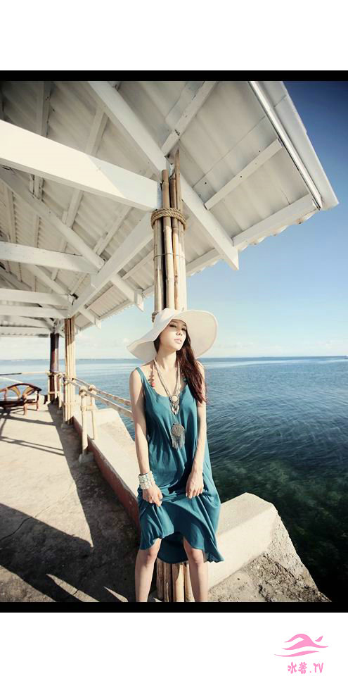 水着バリ島ソフィーのワンピース砂浜スカートに背中を露下バック裙サスペンダー裙