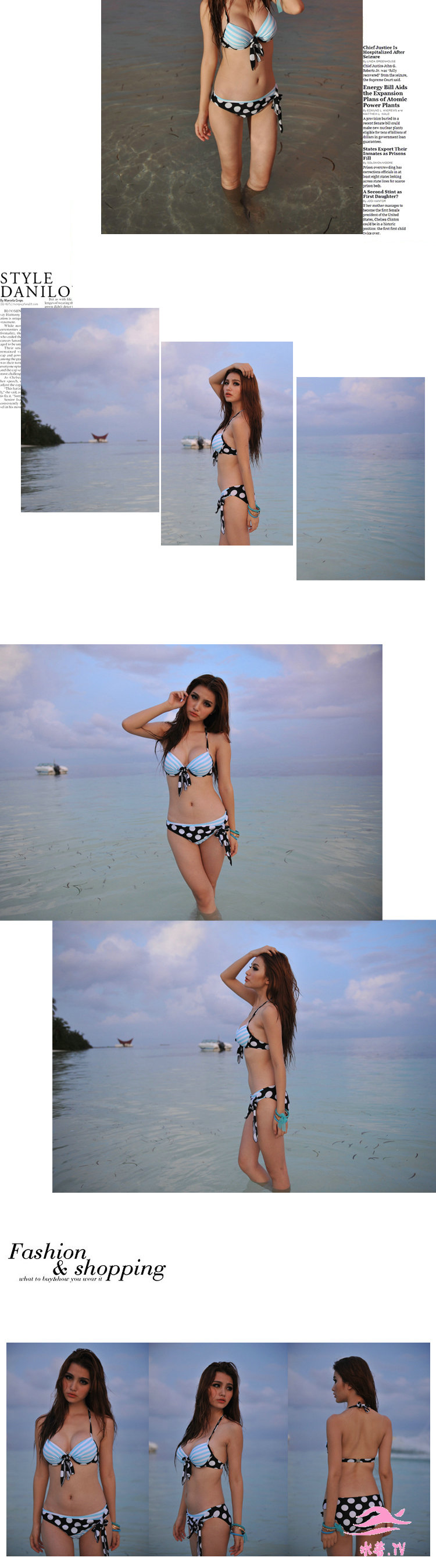 2014温泉季新品のリニュウアルにビキニ温泉女水着